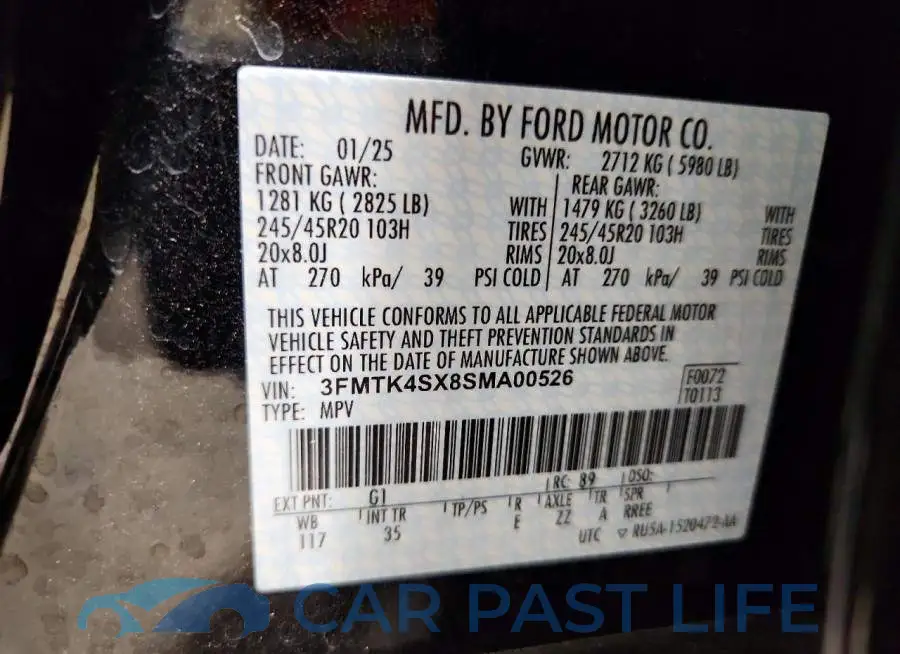 3FMTK4SX8SMA00526# 13