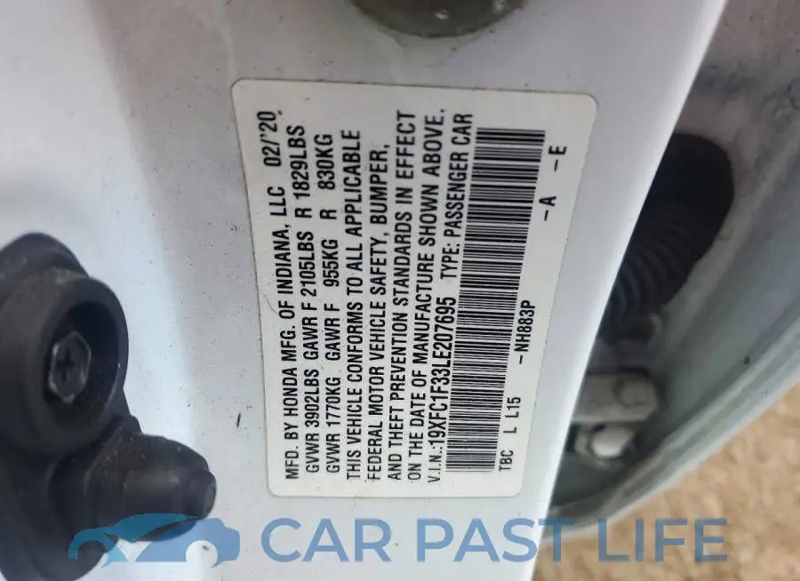 19XFC1F33LE207695# 12