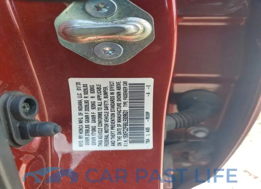 19XFC2F66LE009631# 12