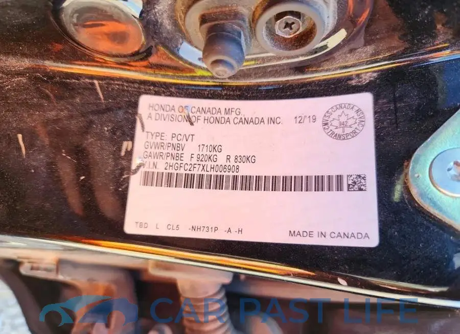 2HGFC2F7XLH006908# 12