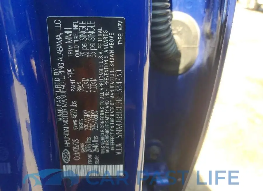 5NMJB3DE2RH334730# 13