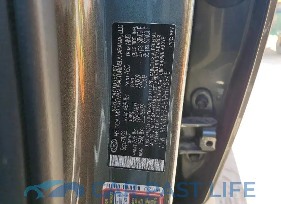5NMJF3AE1PH178945# 14