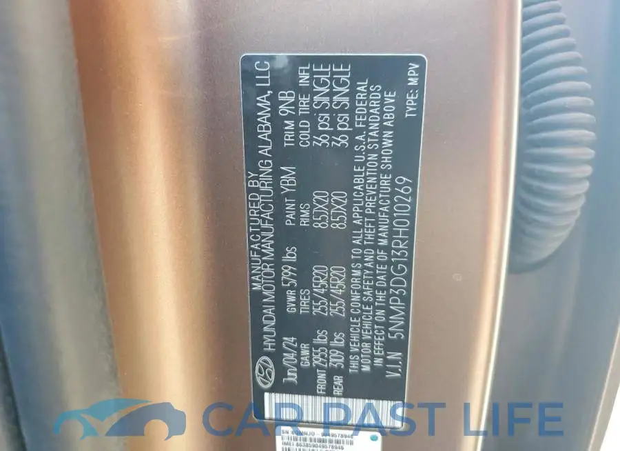 5NMP3DG13RH010269# 13