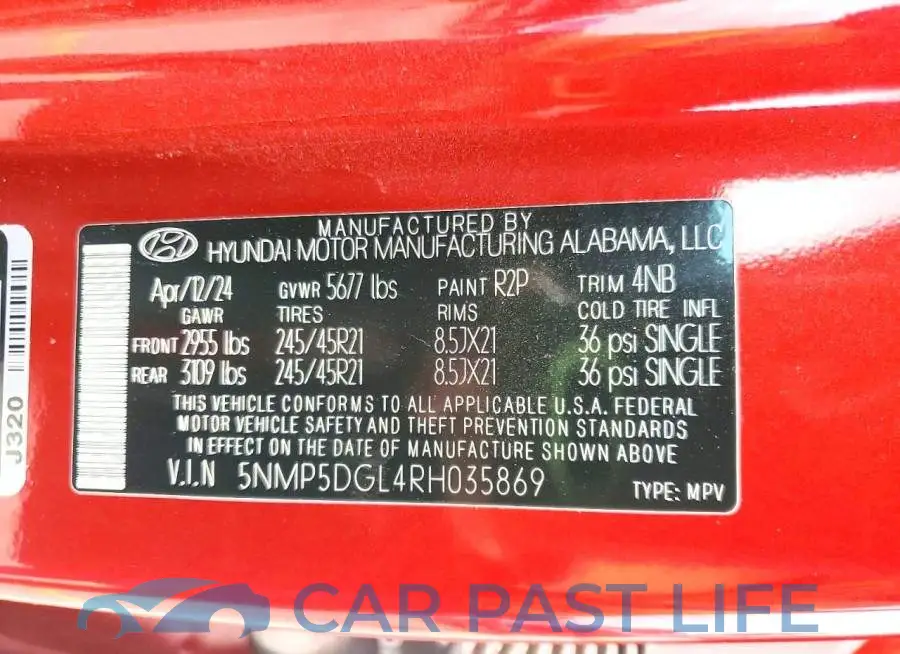 5NMP5DGL4RH035869# 13