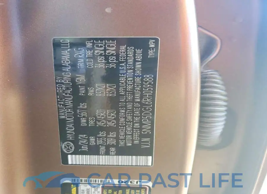 5NMP5DGL6RH059588# 13