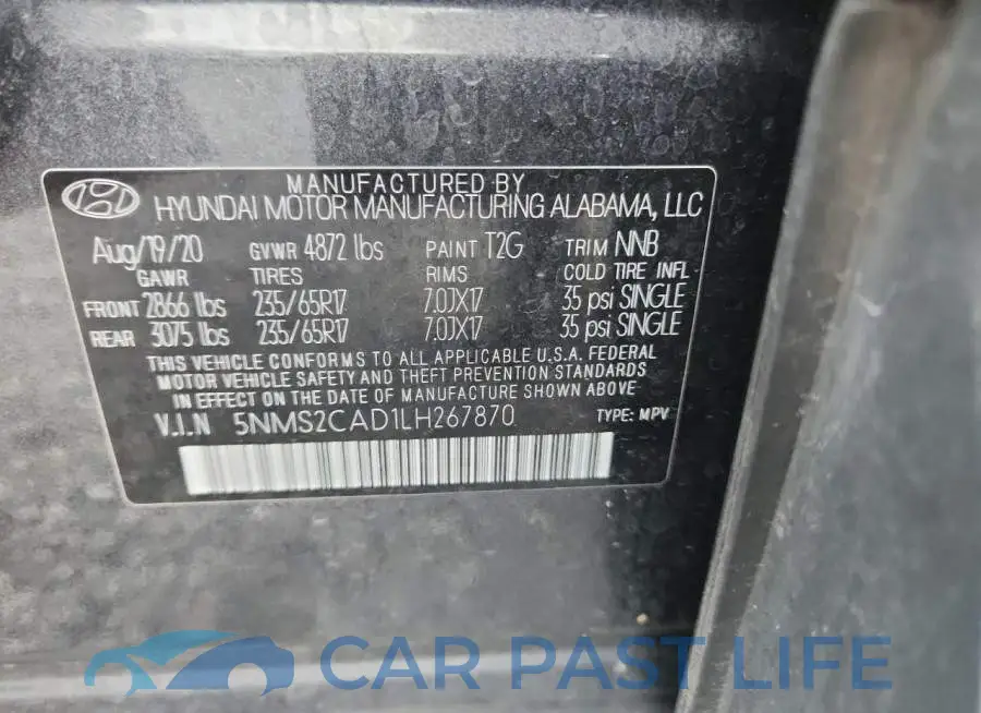 5NMS2CAD1LH267870# 13