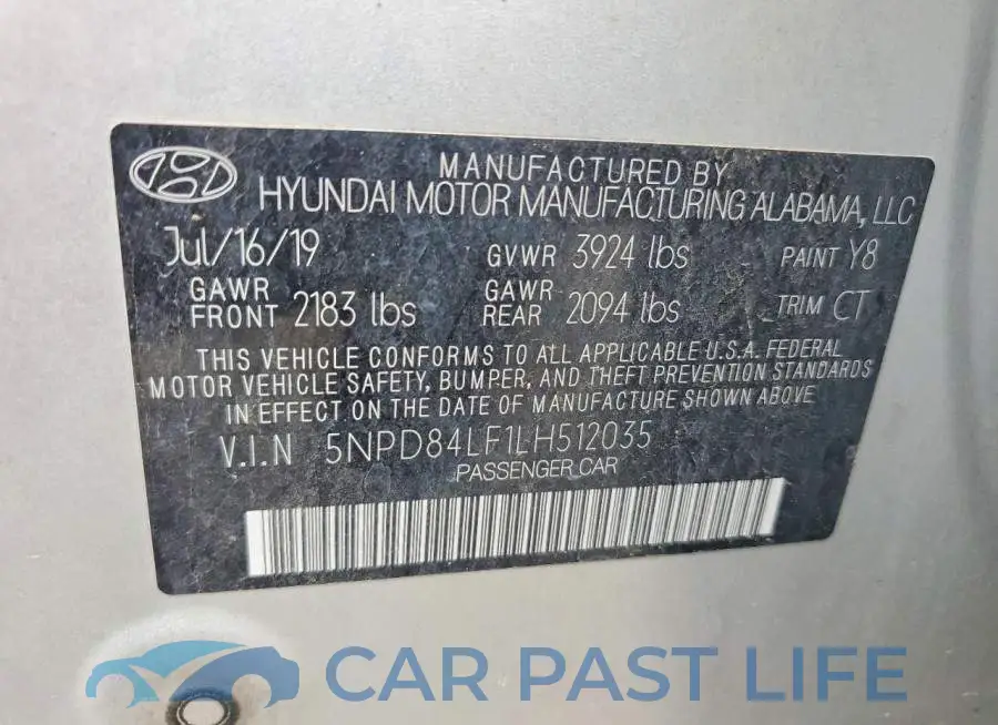 5NPD84LF1LH512035# 12
