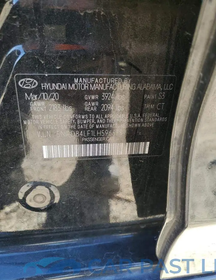 5NPD84LF1LH596678# 13