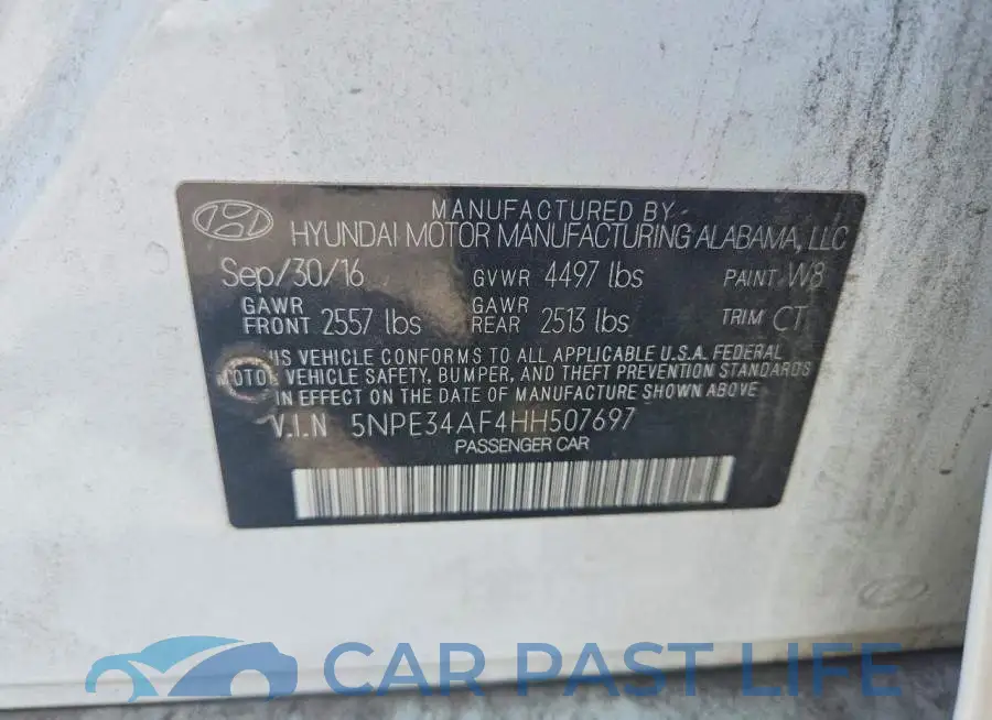 5NPE34AF4HH507697# 12