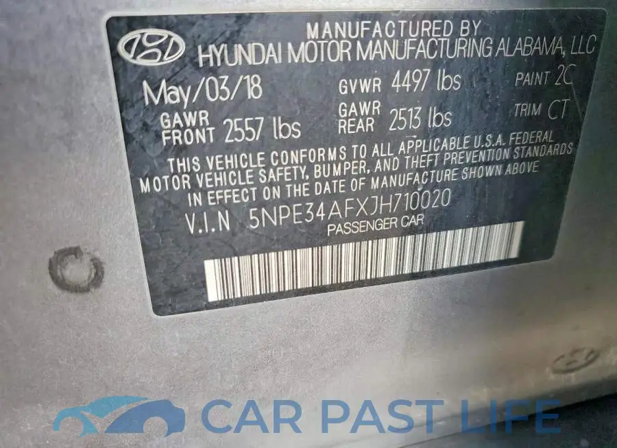5NPE34AFXJH710020# 12