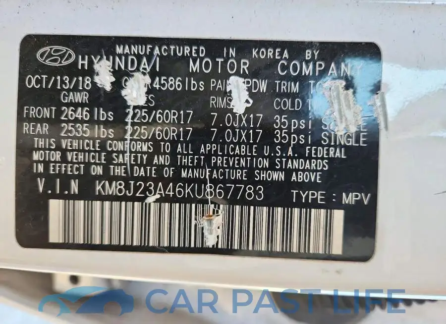 KM8J23A46KU867783# 14