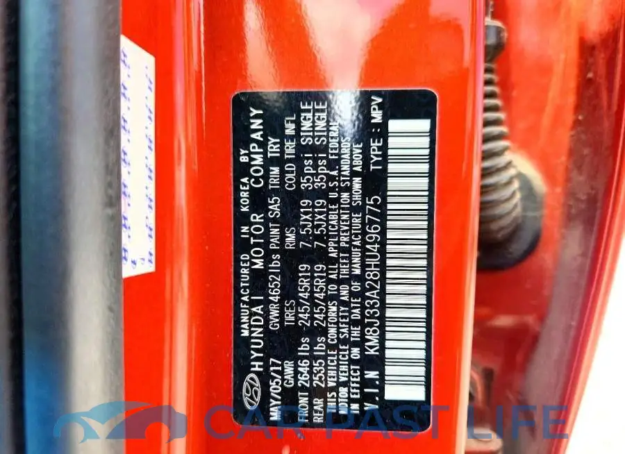 KM8J33A28HU496775# 13