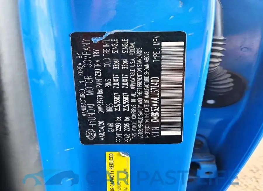 KM8K62AA4LU571400# 13