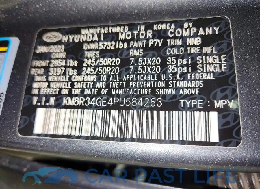 KM8R34GE4PU584263# 13
