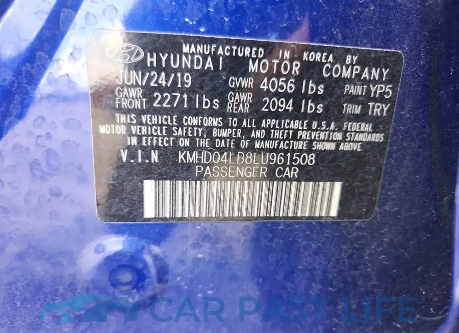 KMHD04LB8LU961508# 13