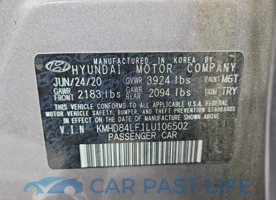 KMHD84LF1LU106502# 12