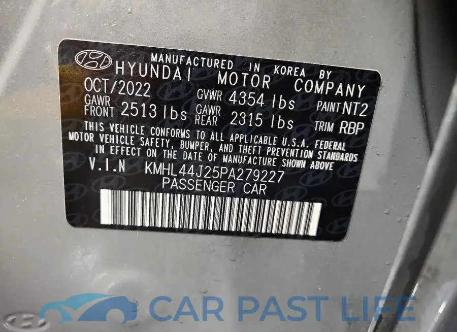 KMHL44J25PA279227# 13