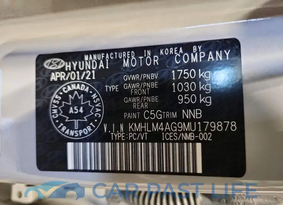 KMHLM4AG9MU179878# 12