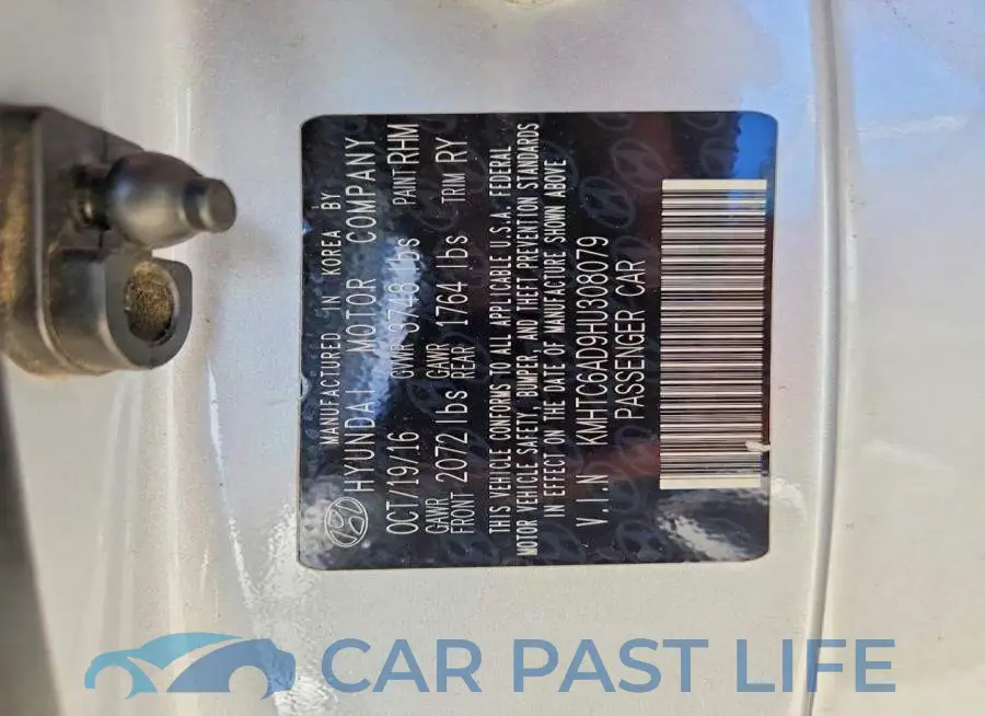 KMHTC6AD9HU308079# 12