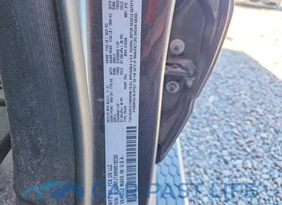 1C6SRFJT4MN818230# 12