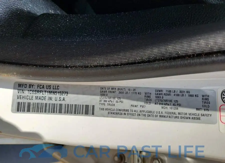 1C6SRFLT1MN515273# 12