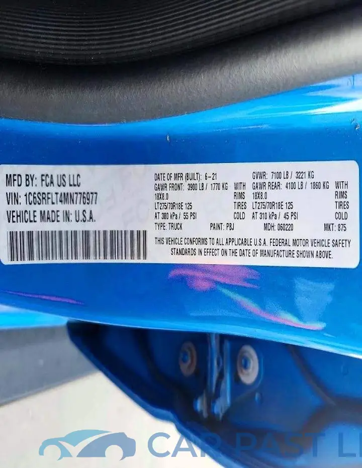 1C6SRFLT4MN776977# 12