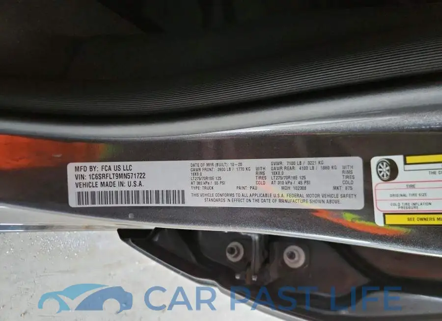 1C6SRFLT9MN571722# 12