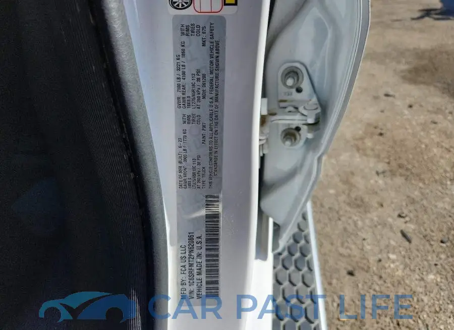 1C6SRFMT2PN620861# 12