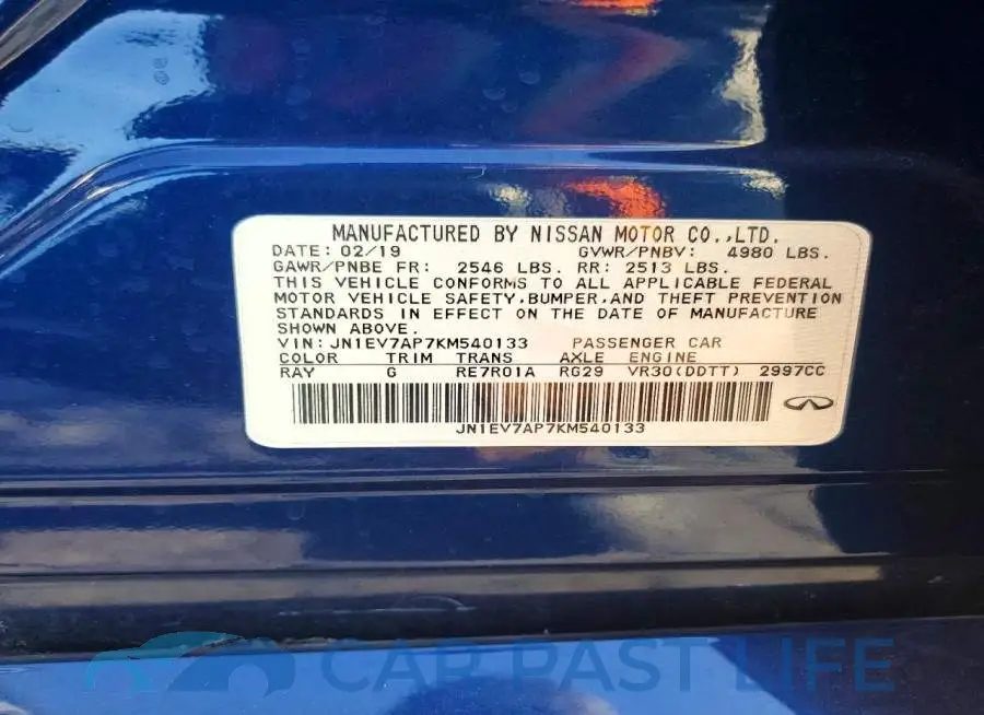 JN1EV7AP7KM540133# 12