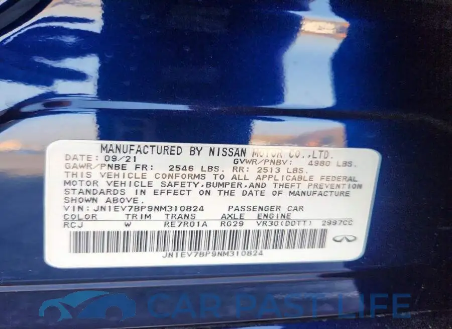 JN1EV7BP9NM310824# 12