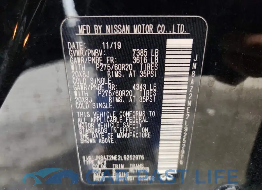 JN8AZ2NE2L9252976# 14