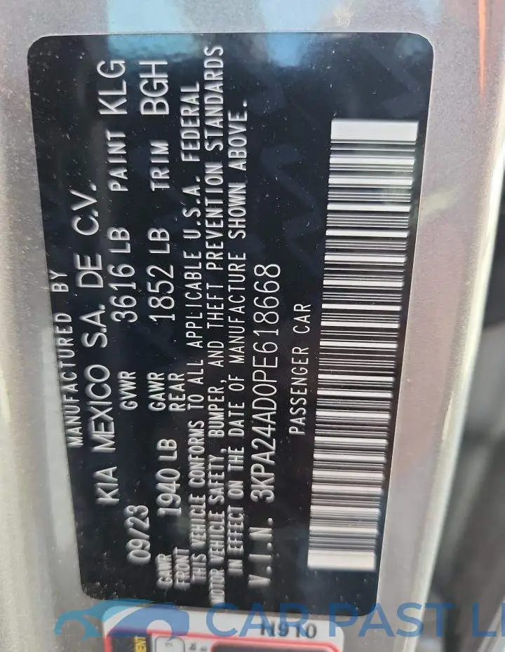 3KPA24AD0PE618668# 12