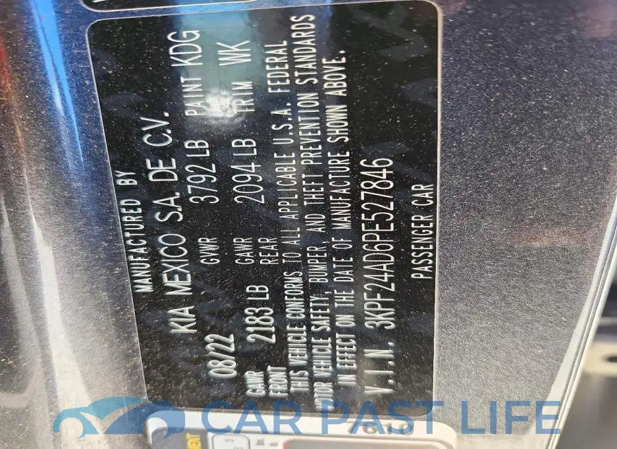 3KPF24AD6PE527846# 12