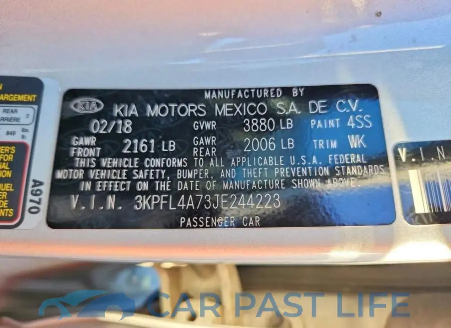 3KPFL4A73JE244223# 12