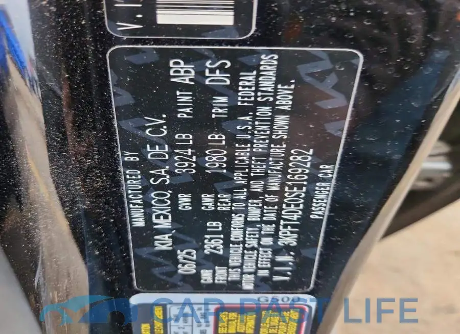 3KPFT4DE0SE169282# 13