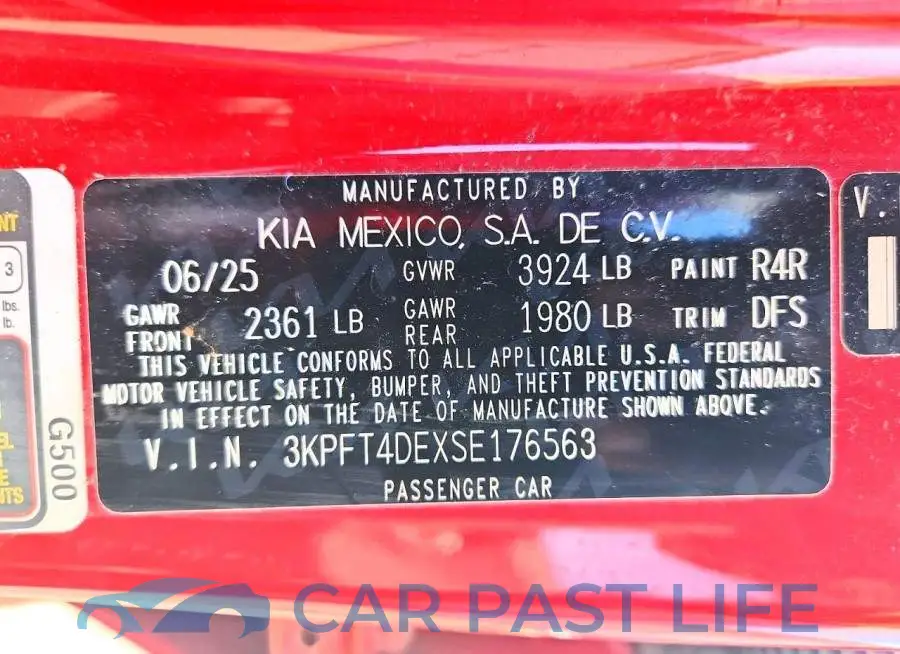 3KPFT4DEXSE176563# 13