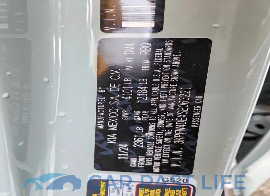 3KPFW4DEXSE063221# 12