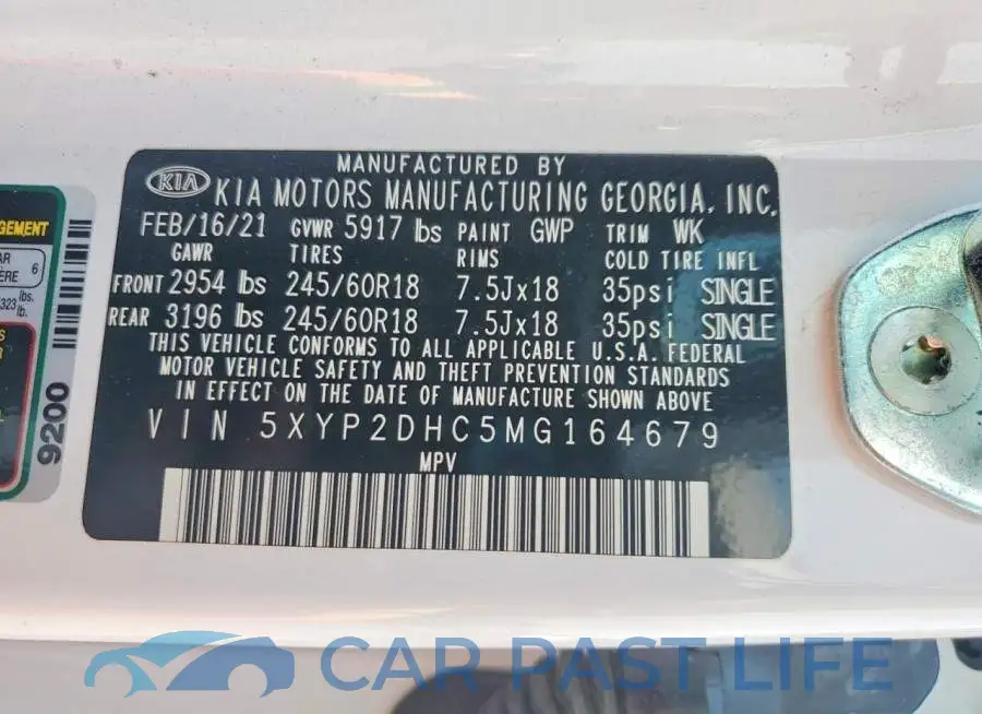 5XYP2DHC5MG164679# 12
