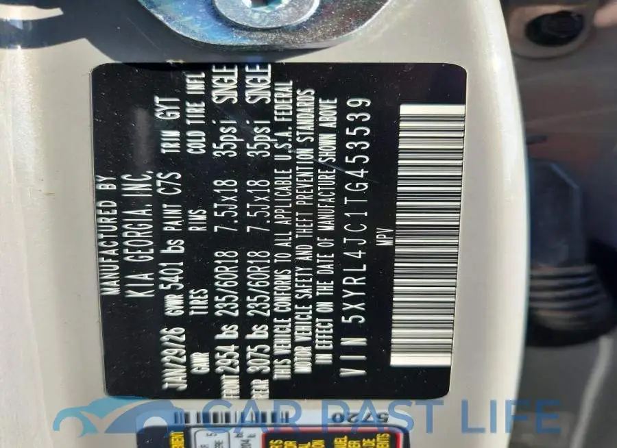 5XYRL4JC1TG453539# 14