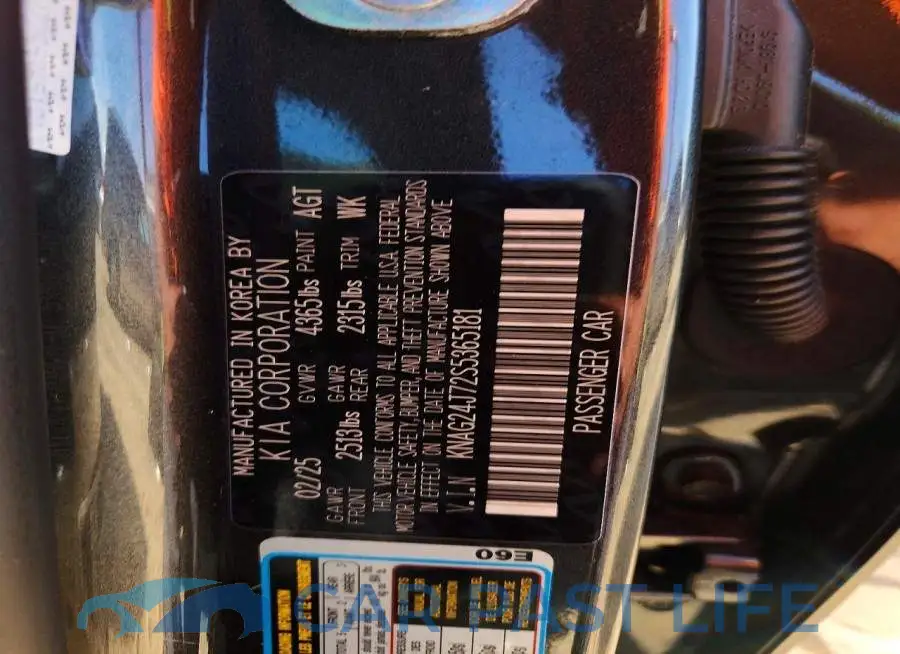 KNAG24J72S5365181# 12
