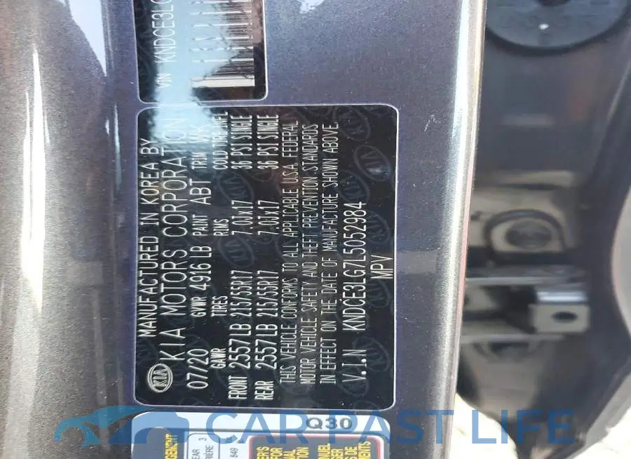 KNDCE3LG7L5052984# 13