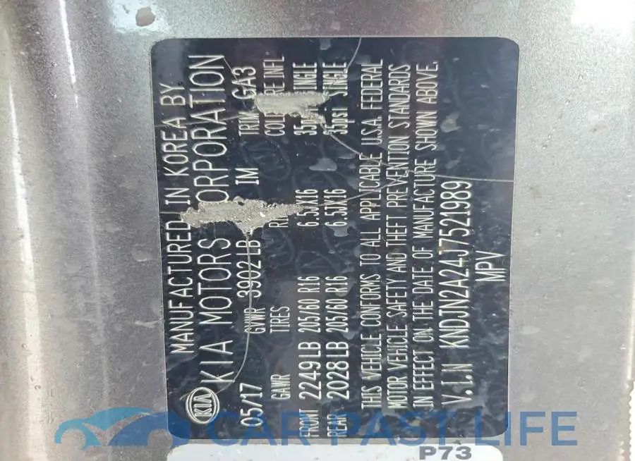 KNDJN2A24J7521989# 13
