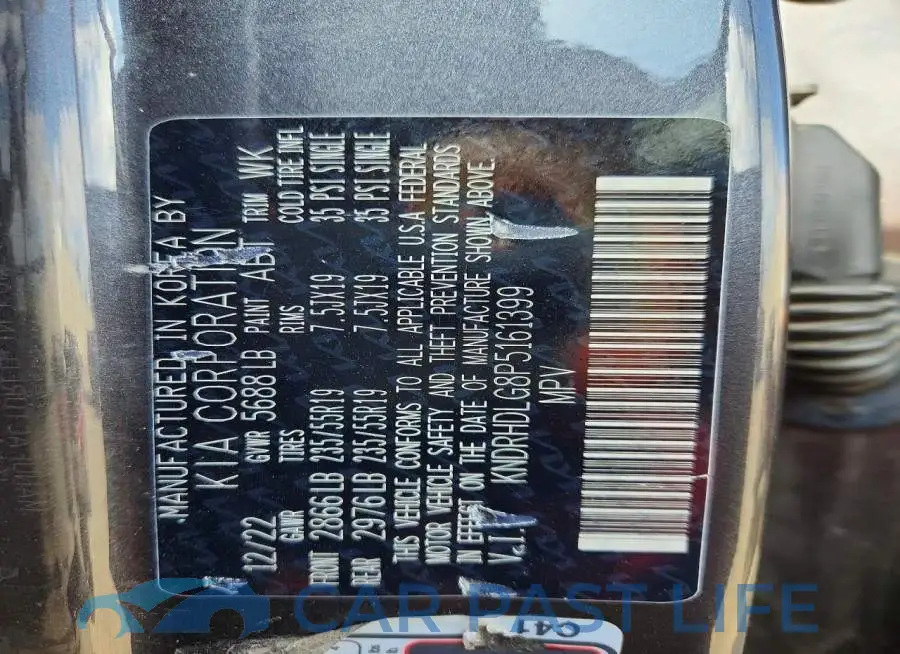 KNDRHDLG8P5161399# 13