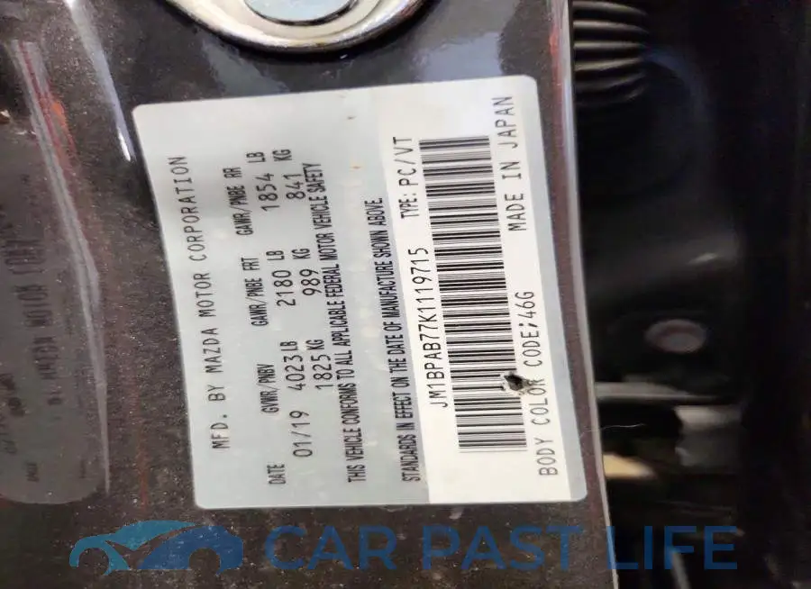 JM1BPAB77K1119715# 12