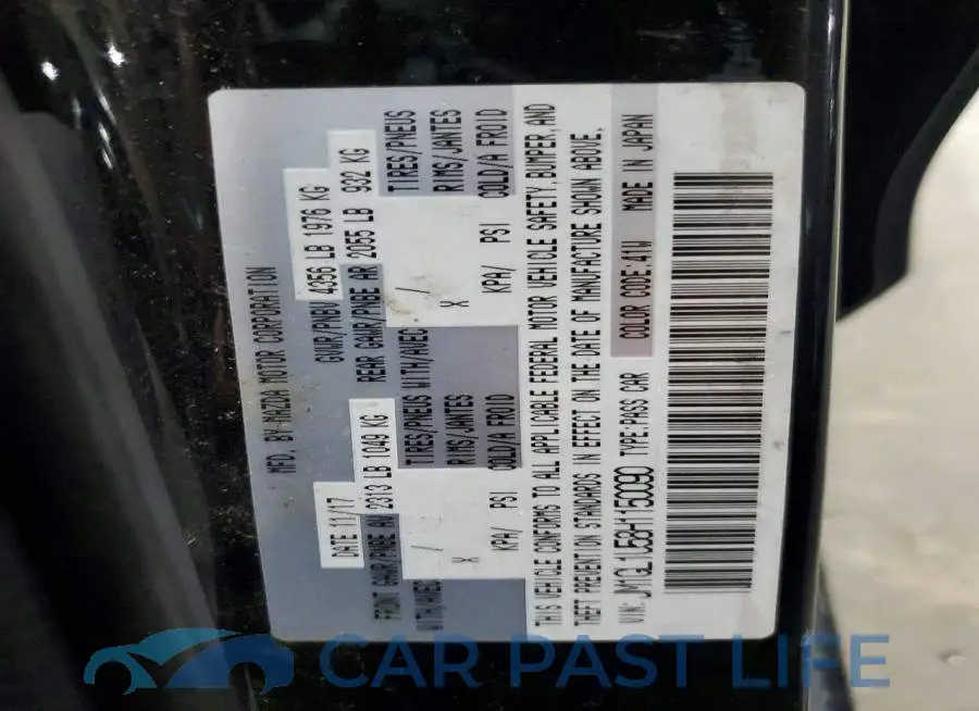 JM1GL1U58H1150090# 12