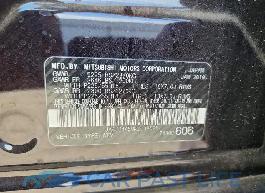 JA4J24A59KZ038528# 14