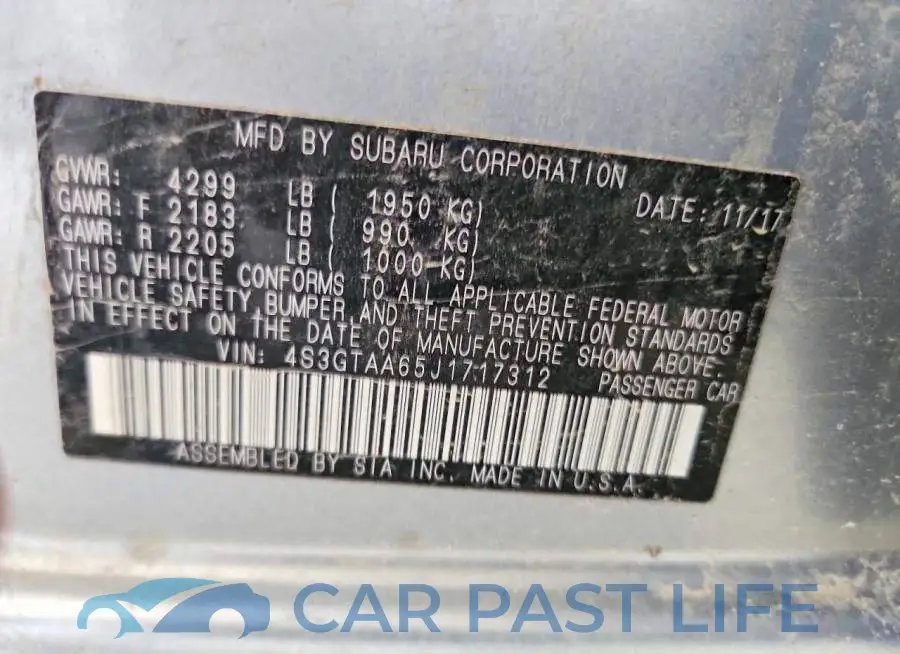 4S3GTAA65J1717312# 12