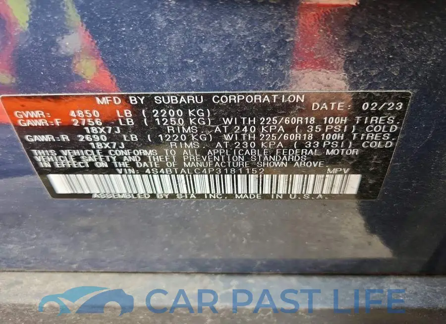 4S4BTALC4P3181152# 12