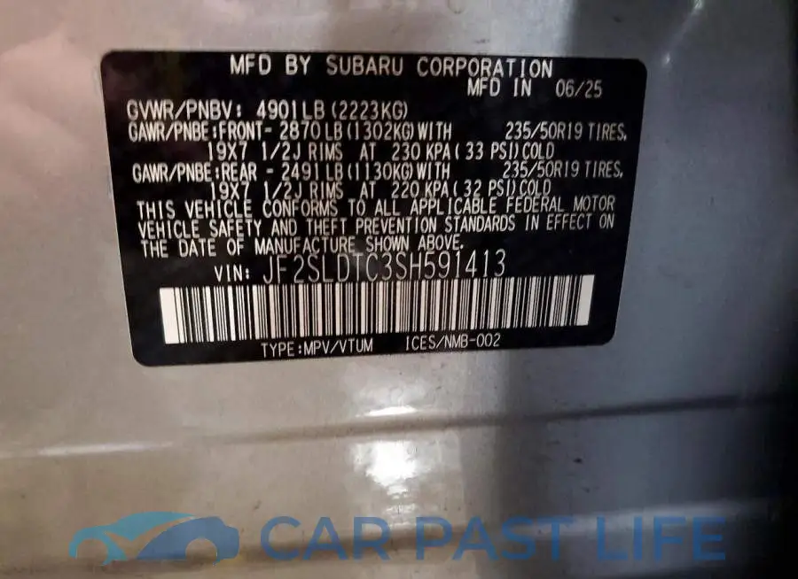 JF2SLDTC3SH591413# 13