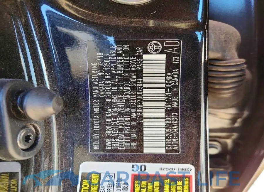 2T1BURHE7JC073844# 13